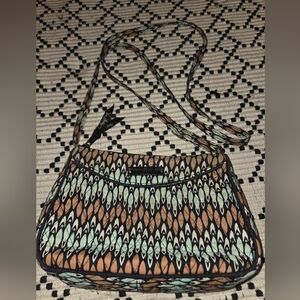 Vera Bradley Black and Brown Crossbody Bag